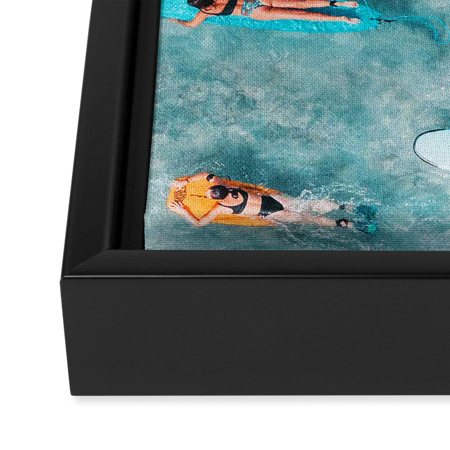 Surf Sisters Framed Canvas Print Gallery Image 3