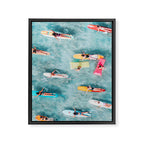 Surf Sisters Framed Canvas Print Gallery Image 6