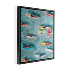 Surf Sisters Framed Canvas Print Gallery Image 2