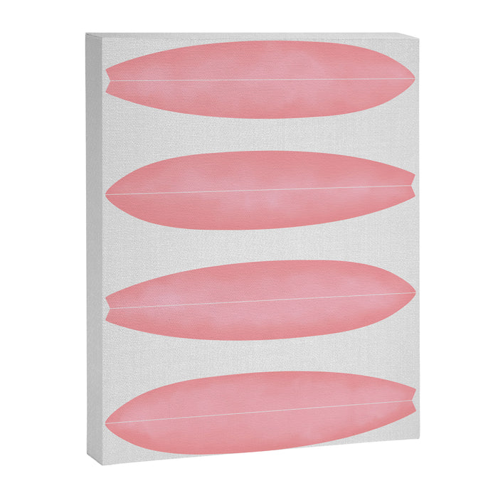 Surfboards in Pink Canvas Print Gallery Image 1