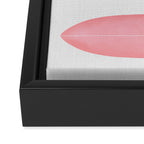 Surfboards in Pink Framed Canvas Print Gallery Image 3