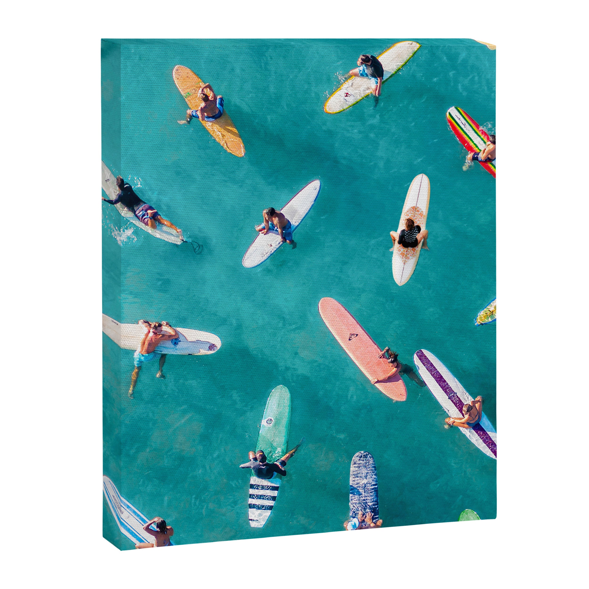 Surfers Traffic Jam Canvas Print Gallery Image 8