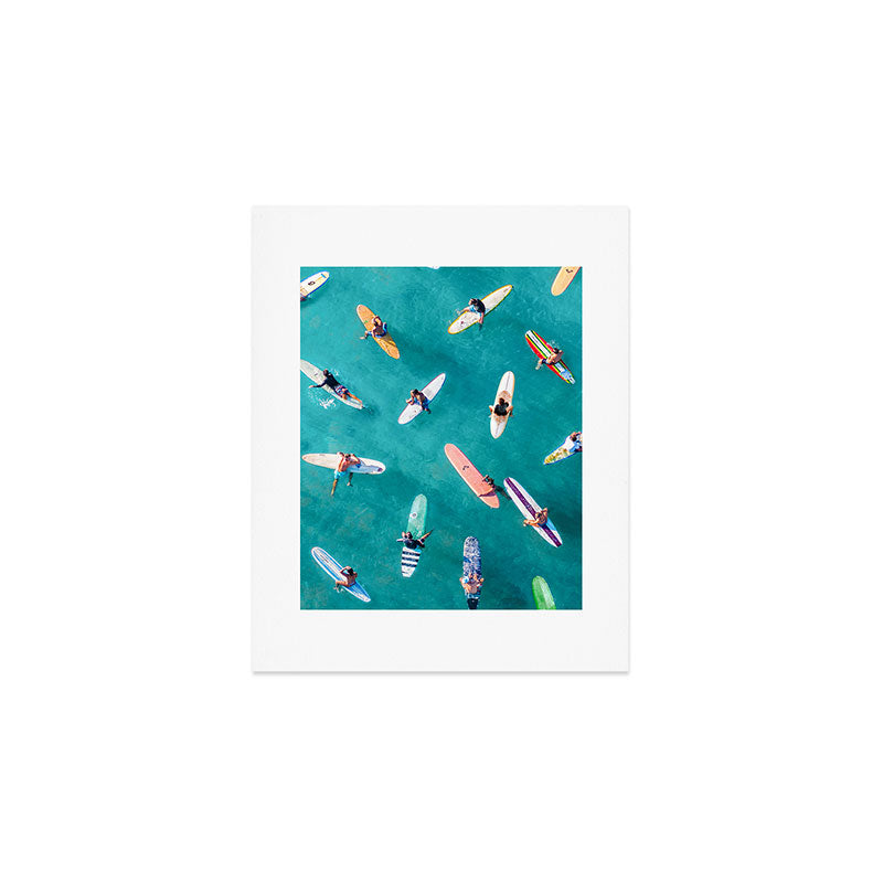 Surfers Traffic Jam Art Print Gallery Image 1