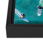 Surfers Traffic Jam Framed Canvas Print Gallery Image 3