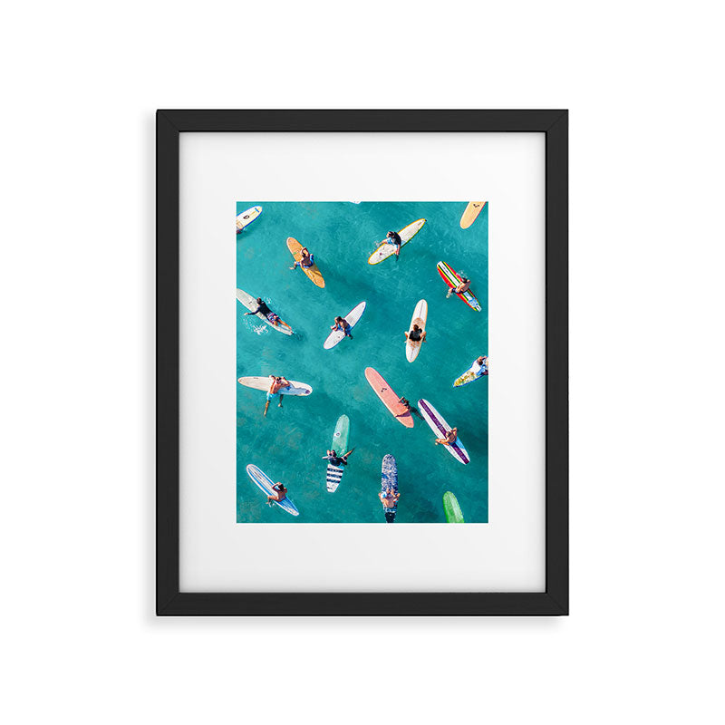 Surfers Traffic Jam Framed Art Print Gallery Image 6