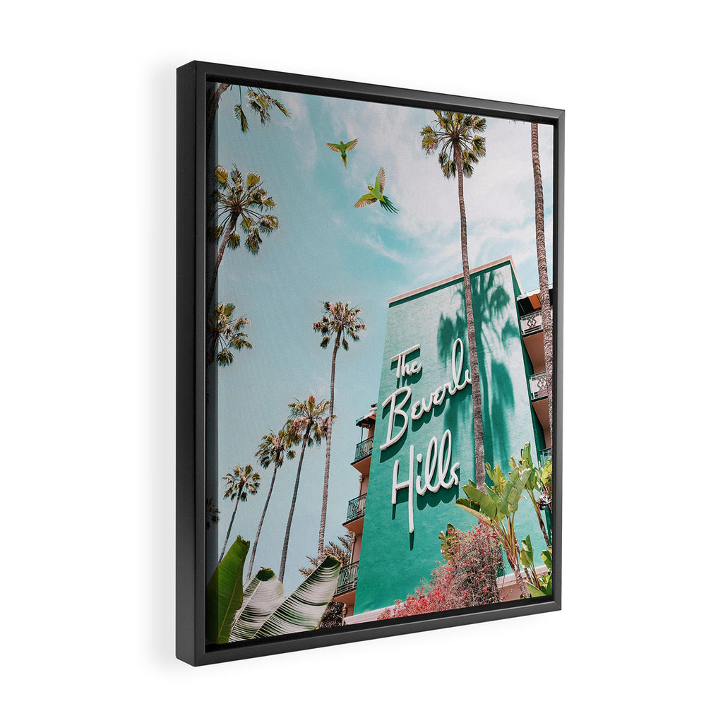 The Beverly Hills Hotel Framed Canvas Print Gallery Image 2
