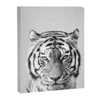 Tiger - Black & White Canvas Print Gallery Image 8