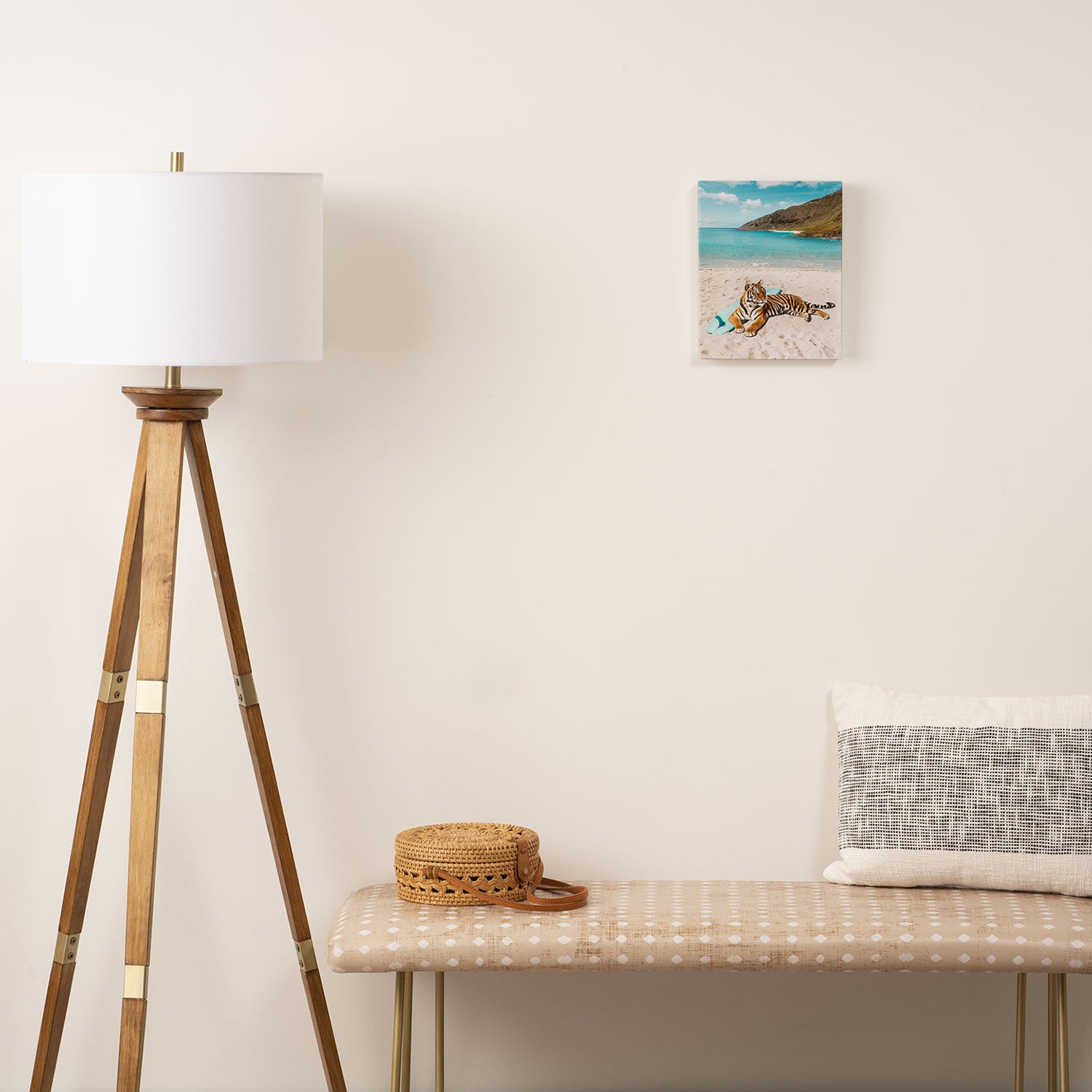 Tiger's Surf Beach Canvas Print Gallery Image 2