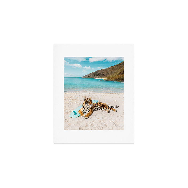 Tiger's Surf Beach Art Print Gallery Image 1