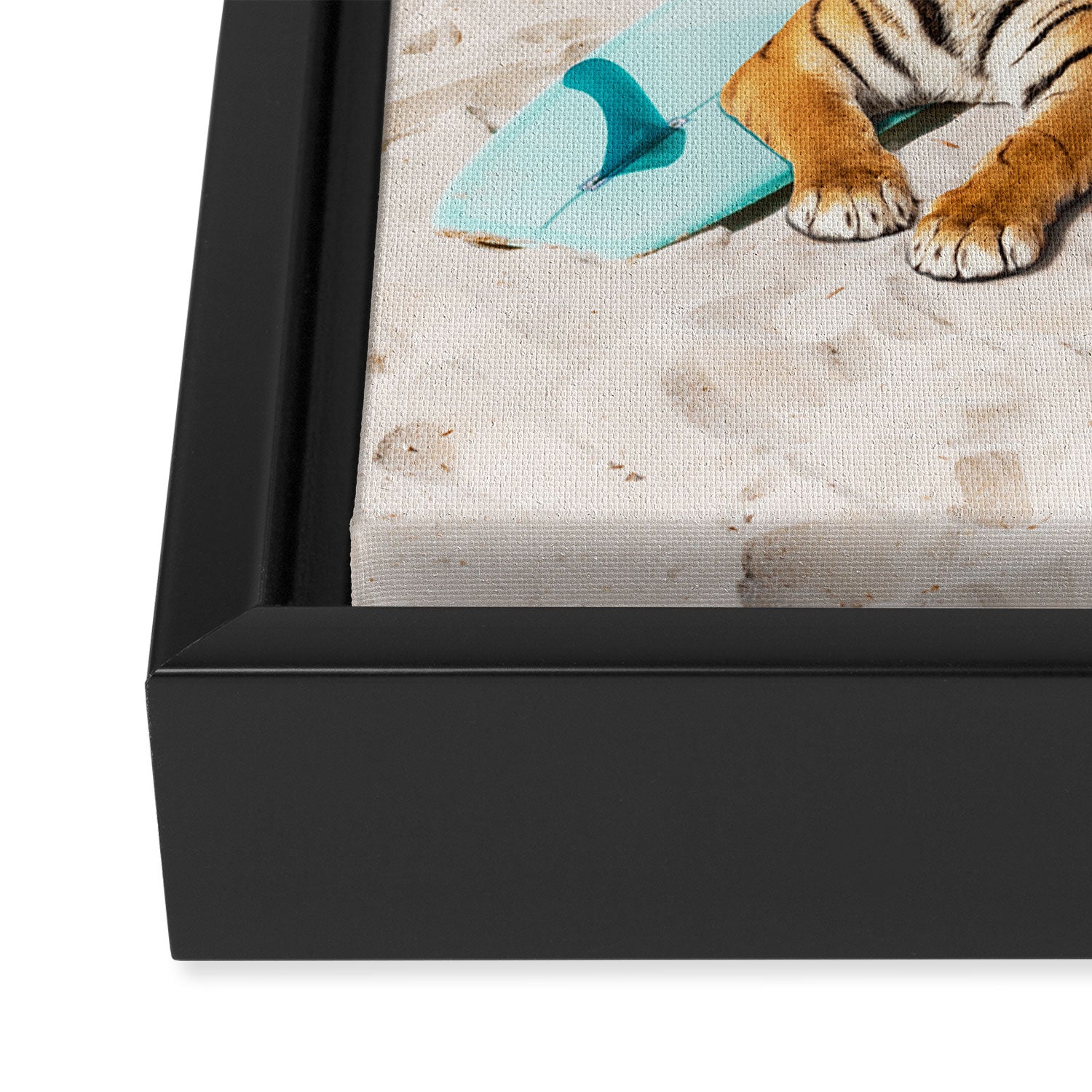 Tiger's Surf Beach Framed Canvas Print Gallery Image 3
