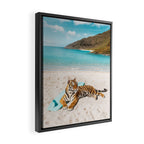 Tiger's Surf Beach Framed Canvas Print Gallery Image 2