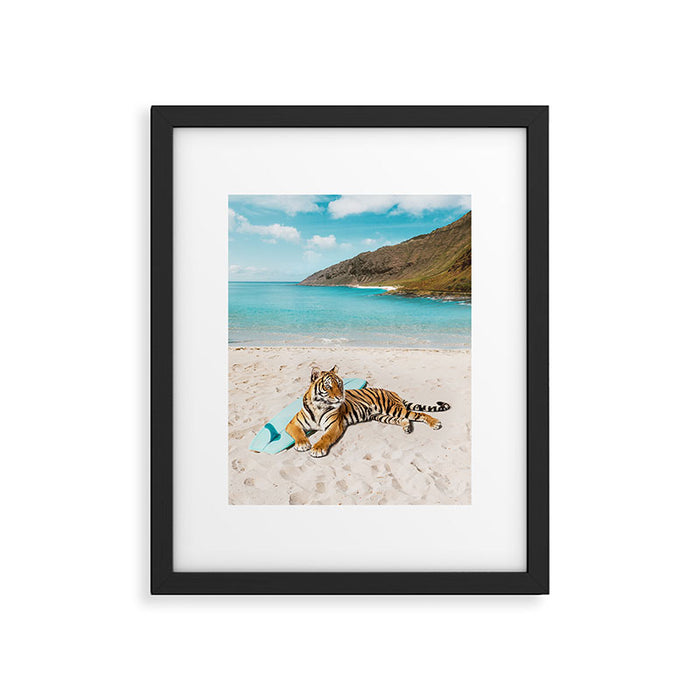 Tiger's Surf Beach Framed Art Print Gallery Image 1