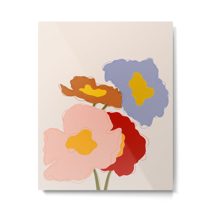 Bouquet I Metal Print Gallery Image 1