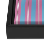 Bubblegum Stripes Framed Canvas Print Gallery Image 3