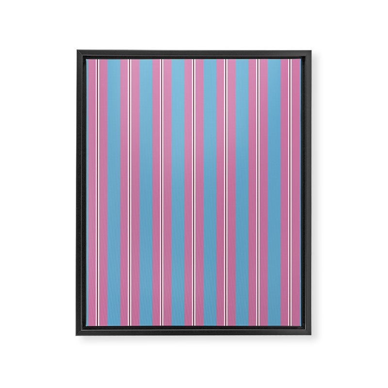 Bubblegum Stripes Framed Canvas Print Gallery Image 8