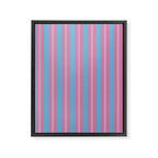 Bubblegum Stripes Framed Canvas Print Gallery Image 8