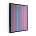 Bubblegum Stripes Framed Canvas Print Gallery Image 2