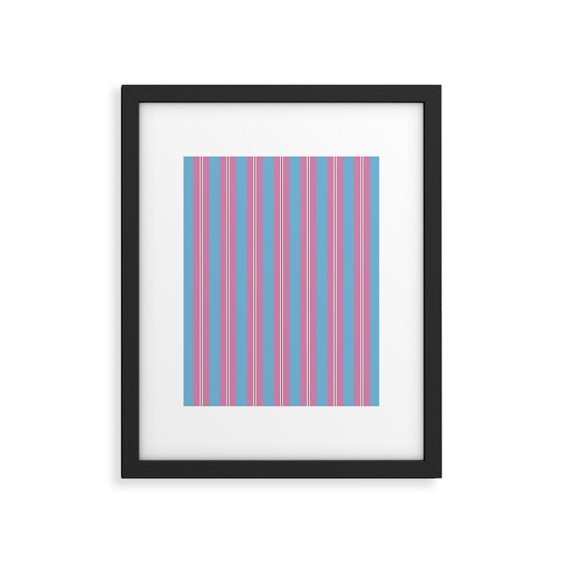 Bubblegum Stripes Framed Art Print Gallery Image 6