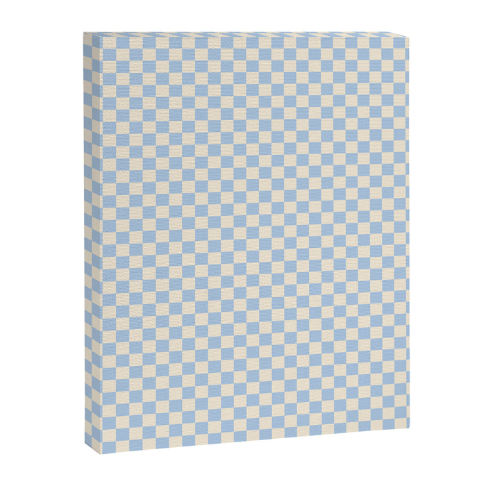 Check II - Baby Blue â Checkerboard Print Canvas Print Gallery Image 1