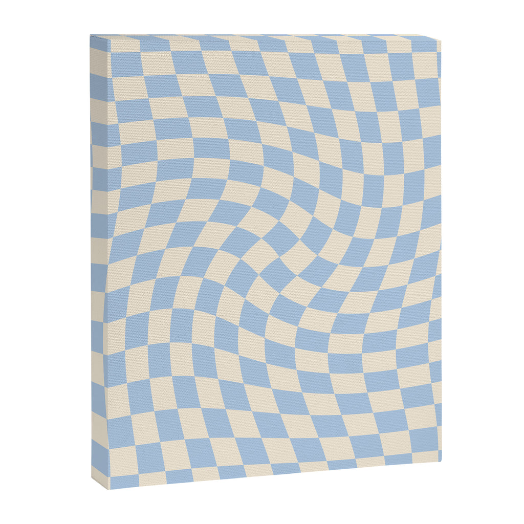 Check - Baby Blue Twist â Checkerboard Print Canvas Print Gallery Image 8