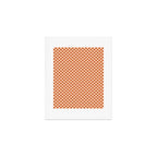 Check IV - Orange â Checkerboard Print Art Print Gallery Image 1