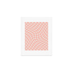Check VII - Pink Twist â Checkerboard Print Art Print Gallery Image 1