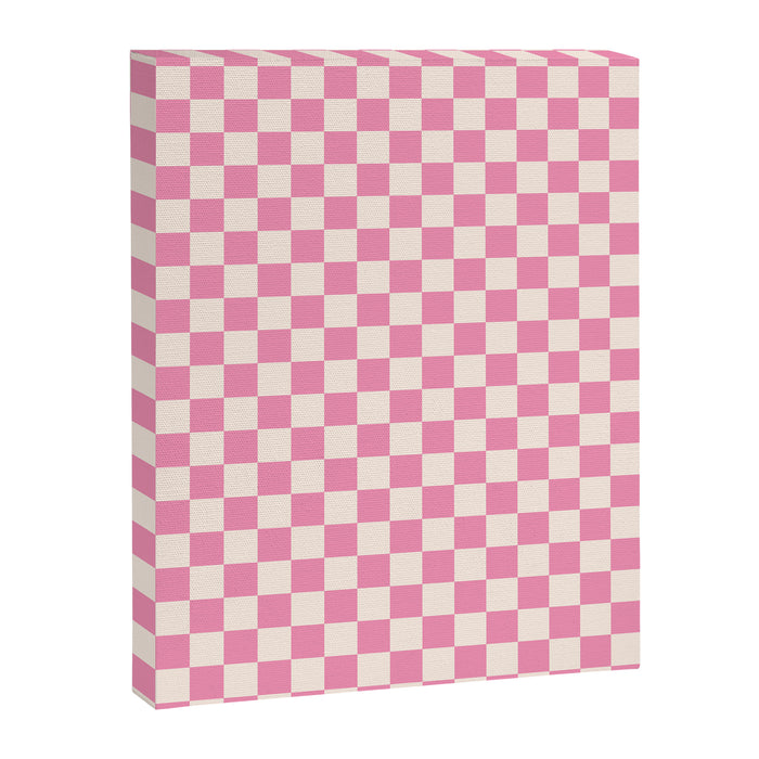 Checked - Bubblegum Canvas Print Gallery Image 1