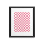 Checked - Bubblegum Framed Art Print Gallery Image 6