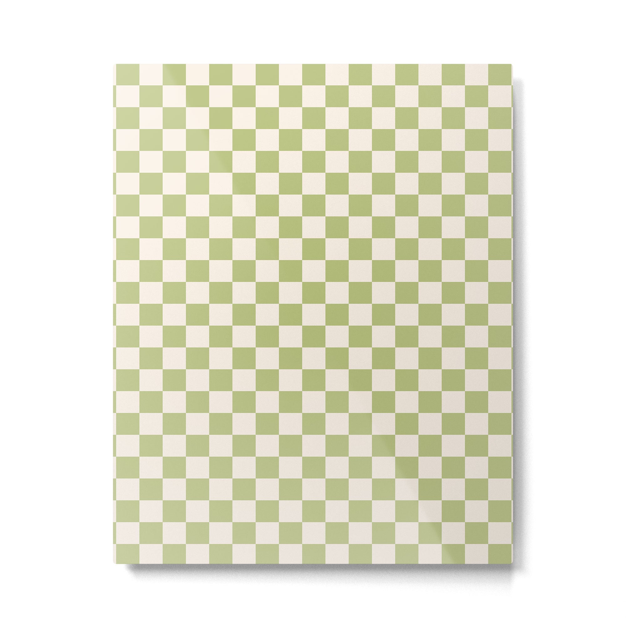 Checked - Matcha Metal Print Gallery Image 6