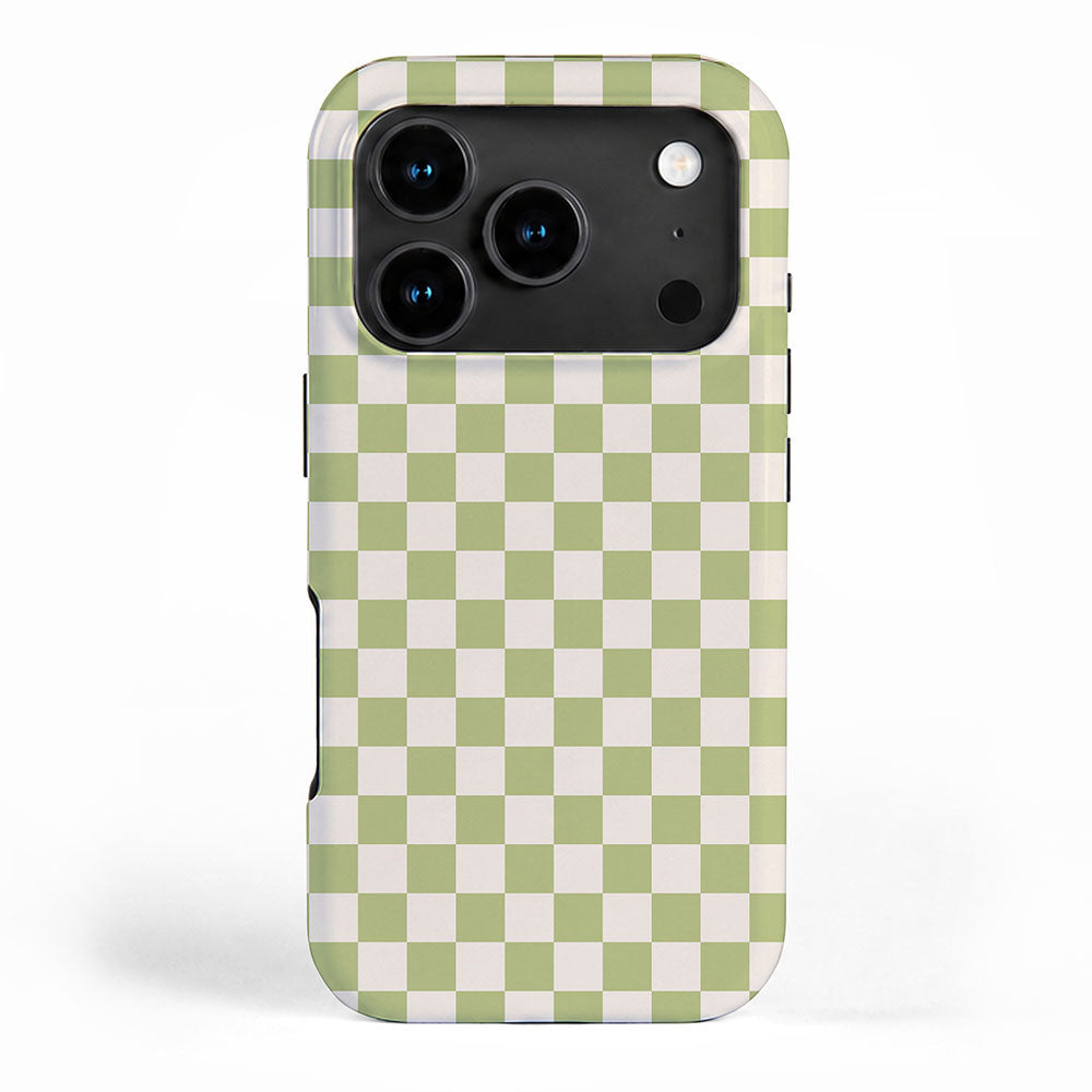 Checked - Matcha iPhone Case Gallery Image 1