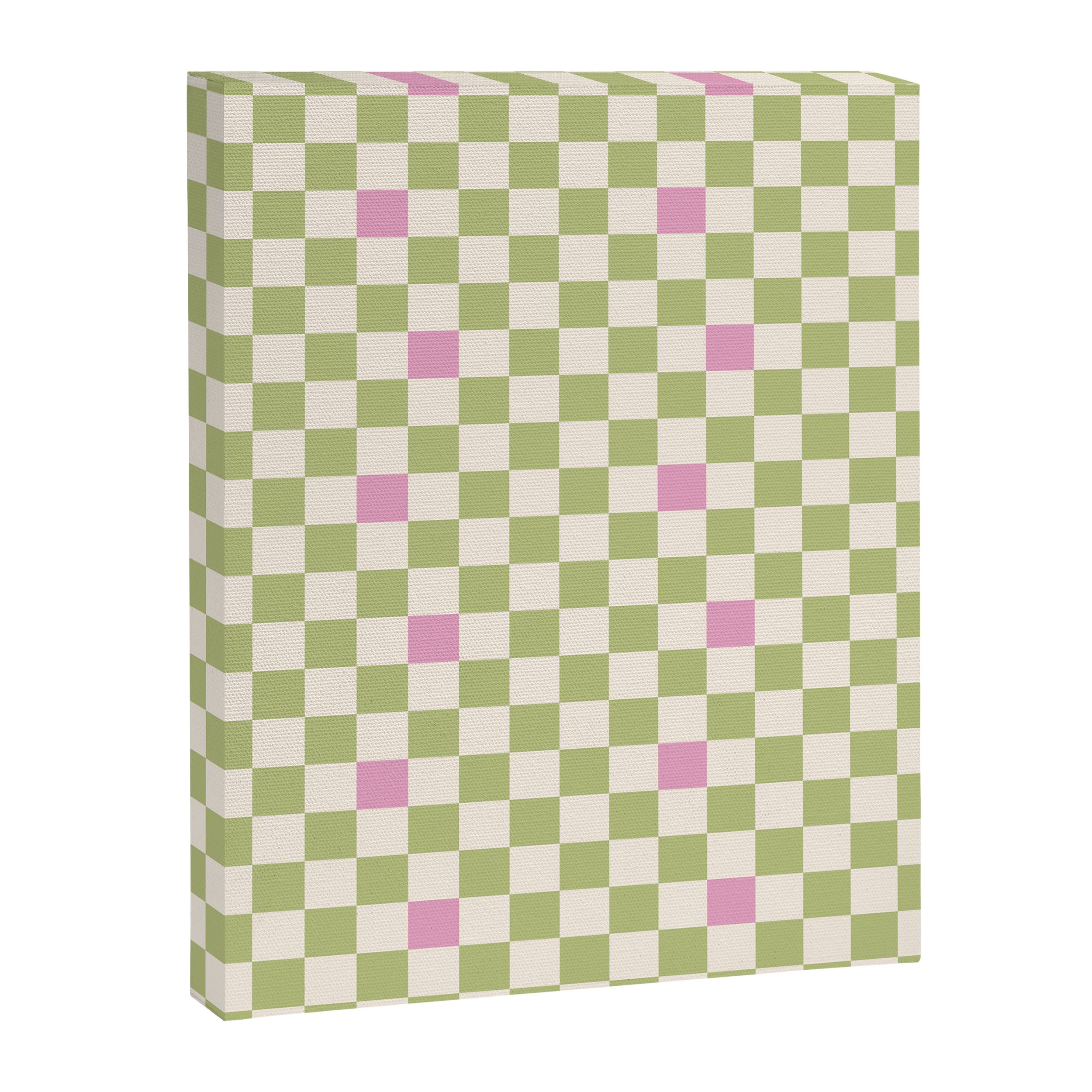 Checked - Strawberries And Mint Canvas Print Gallery Image 8