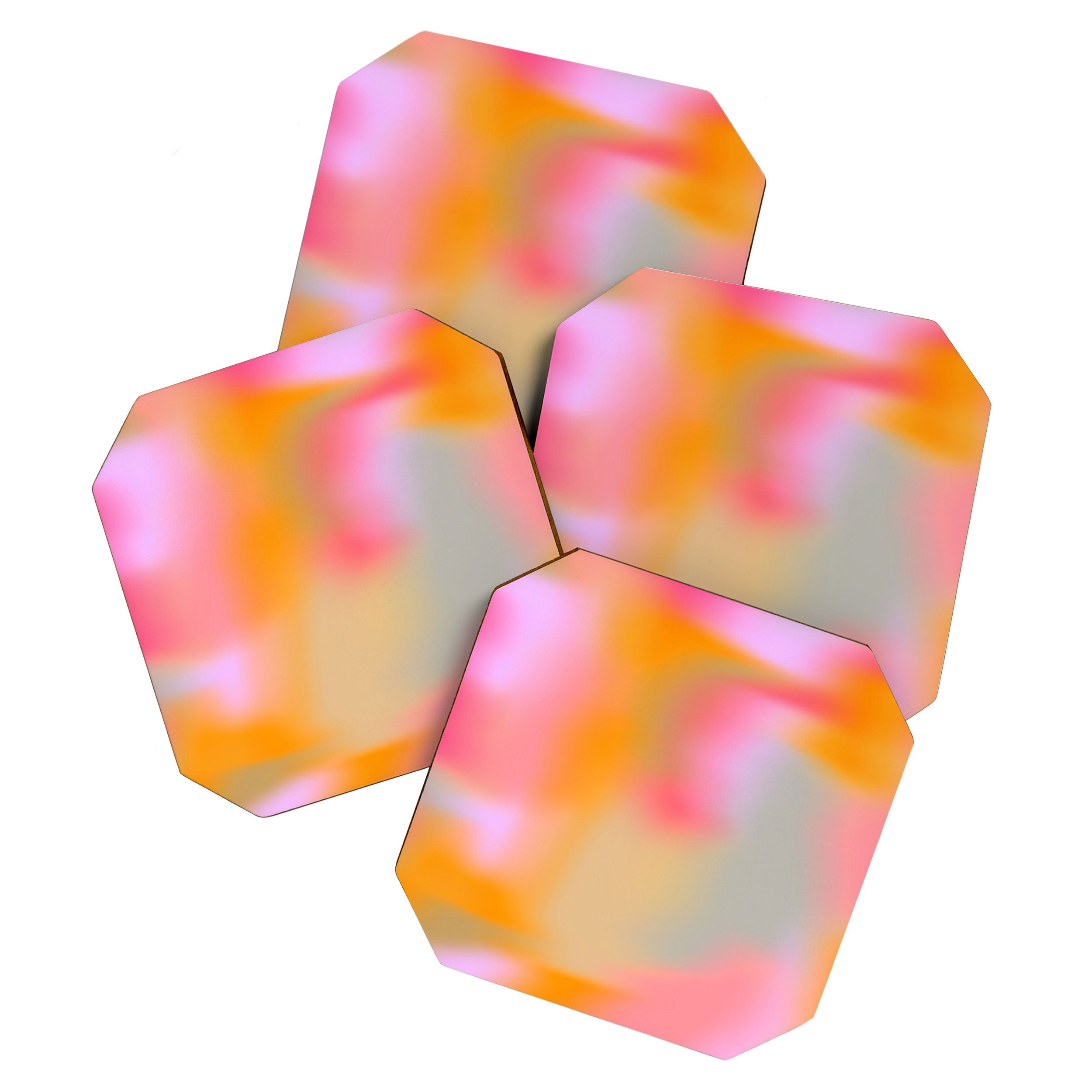 Cloud Color - Pink Coaster Gallery Image 1