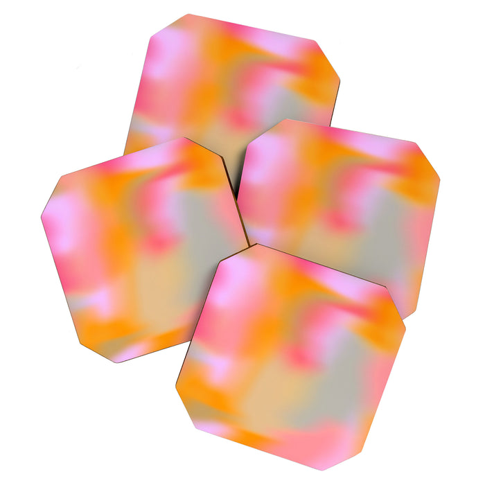 Cloud Color - Pink Coaster Gallery Image 1