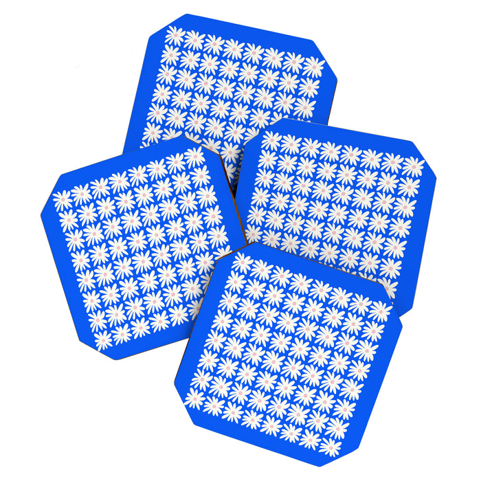 Daisies in Blue Coaster Gallery Image 1