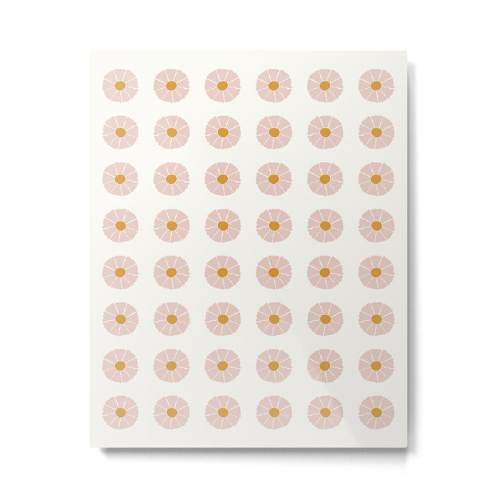 Daisies [Off White] Metal Print Gallery Image 1