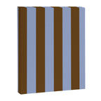 Duo I - Blue and Brown Stripes Canvas Print Gallery Image 8