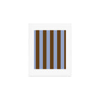 Duo I - Blue and Brown Stripes Art Print Gallery Image 1