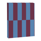 Duo II - Berry and Blue Stripes Canvas Print Gallery Image 8