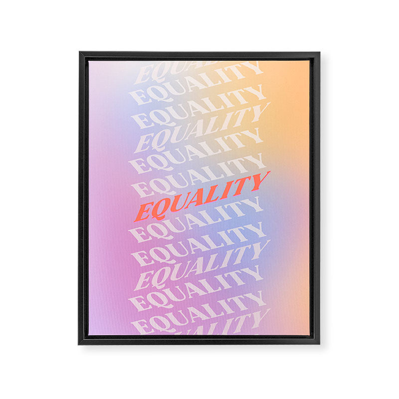 Equality Framed Canvas Print Gallery Image 6