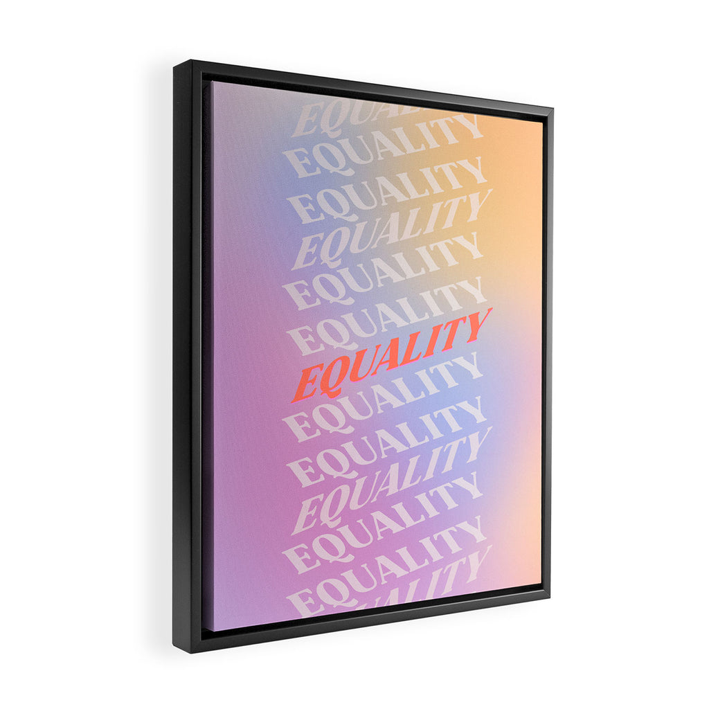 Equality Framed Canvas Print Gallery Image 2