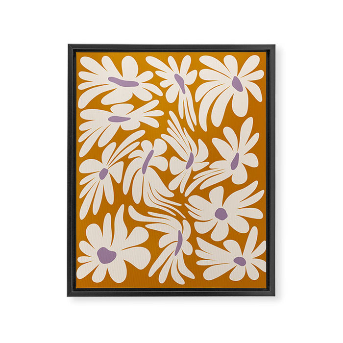 Floral Wave Framed Canvas Print Gallery Image 1
