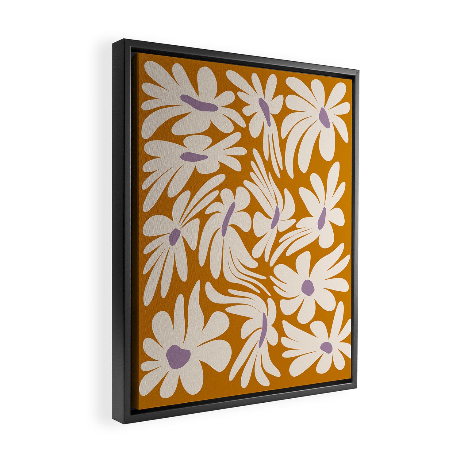 Floral Wave Framed Canvas Print Gallery Image 2