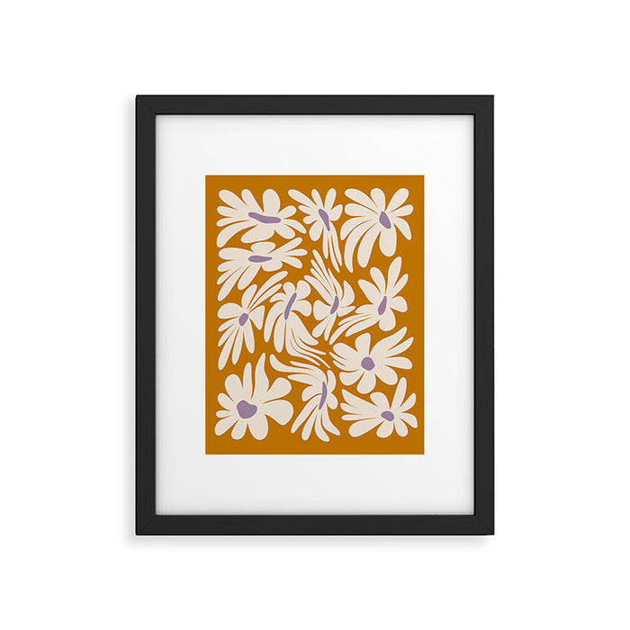 Floral Wave Framed Art Print Gallery Image 1