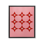 Flower Tile I Framed Canvas Print Gallery Image 8