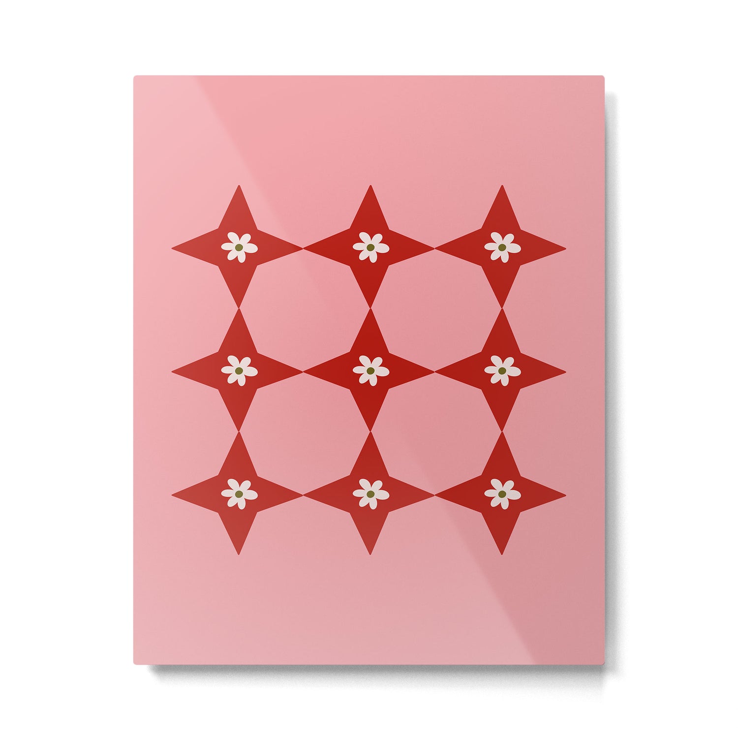 Flower Tile I Metal Print Gallery Image 6