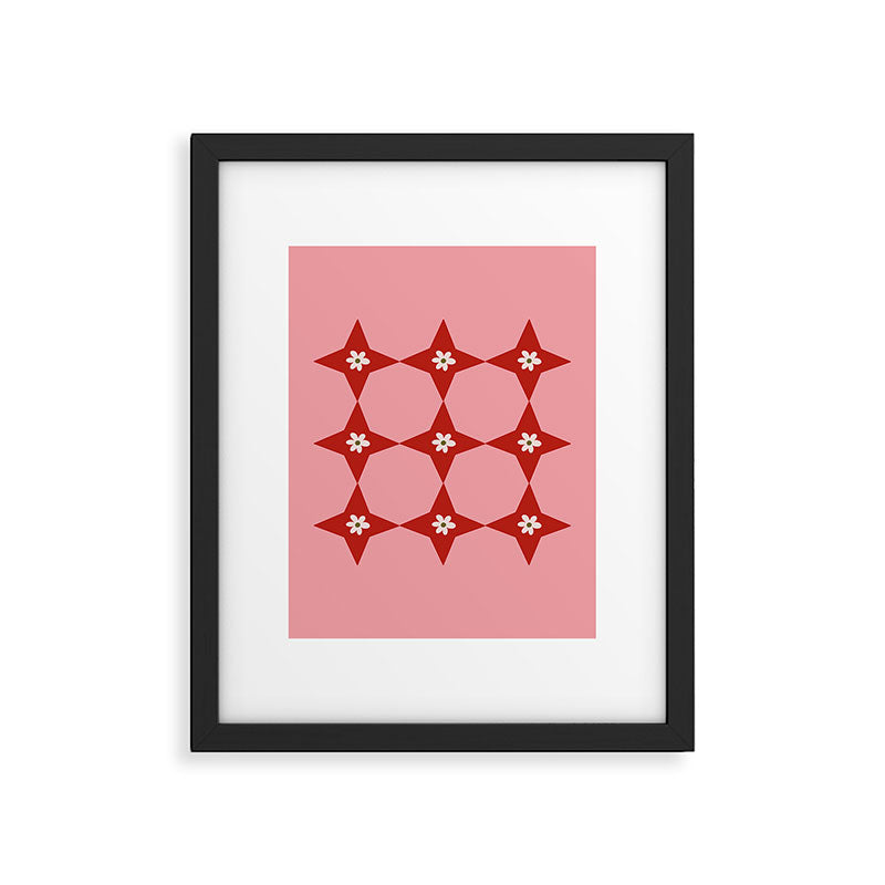 Flower Tile I Framed Art Print Gallery Image 6