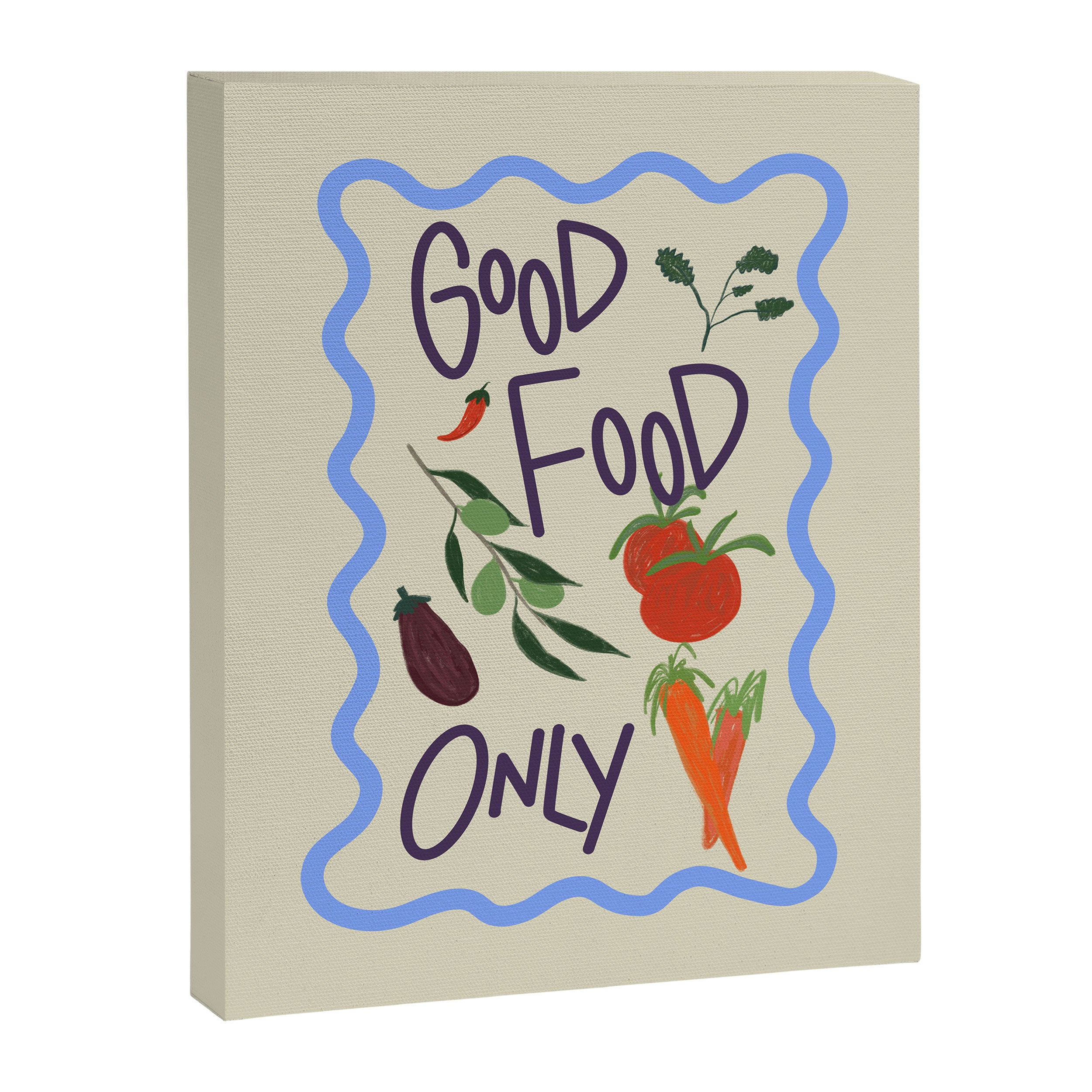 Good Food Only Canvas Print Gallery Image 6
