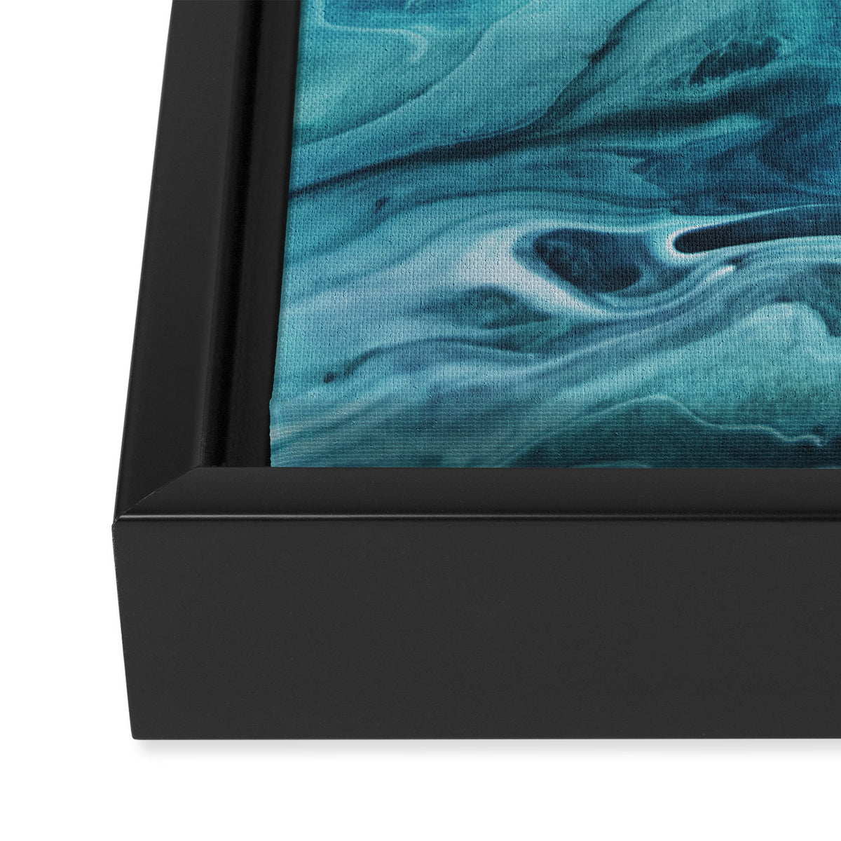 Gravity II - Abstract Marble Framed Canvas Print Gallery Image 3