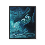 Gravity II - Abstract Marble Framed Canvas Print Gallery Image 6