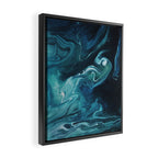 Gravity II - Abstract Marble Framed Canvas Print Gallery Image 2
